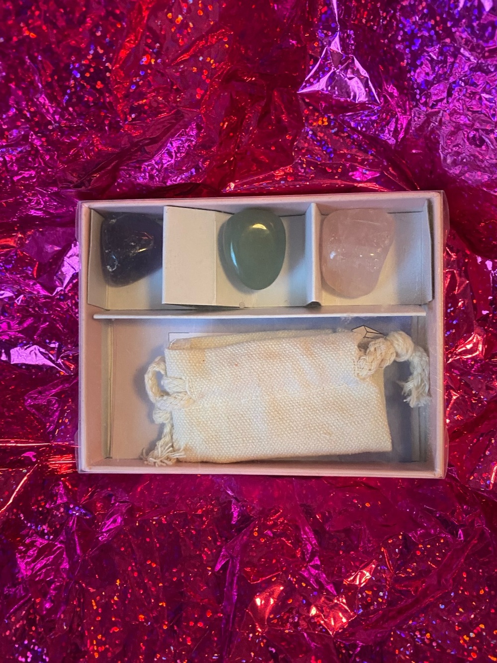 Crystals + Bag Gift Set NWT
